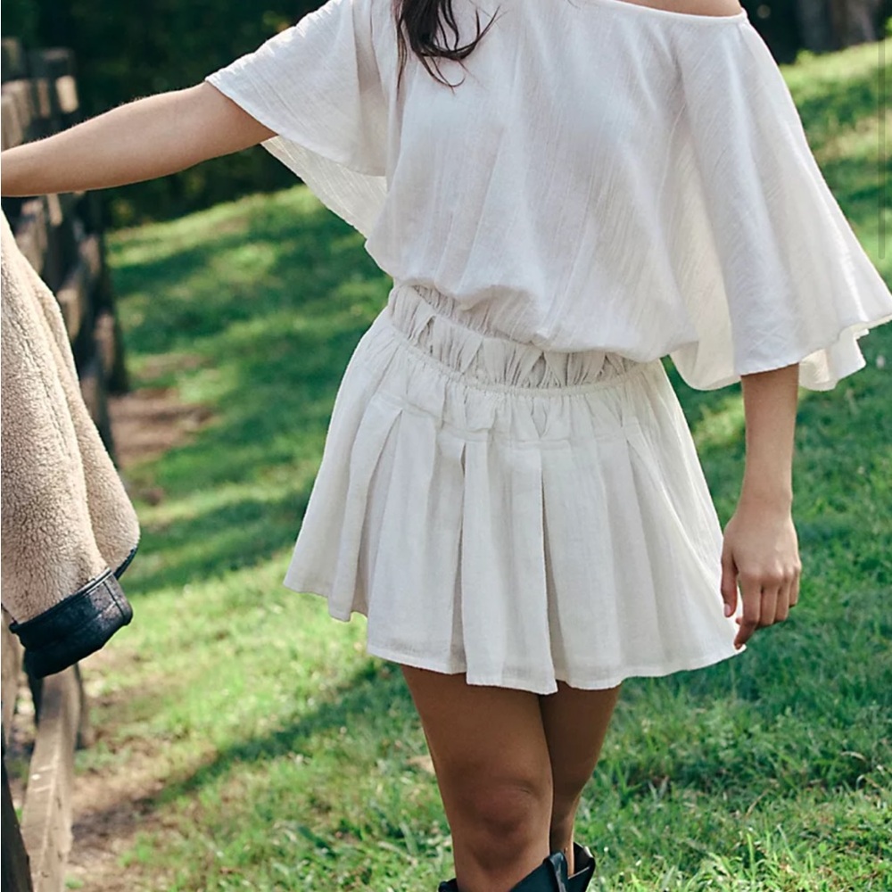 White Off-Shoulder Dress Free People